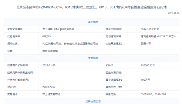 13億！正式掛牌！通州殯儀館所在地一級開發專案部分地塊上市交易！將建品質商品房等