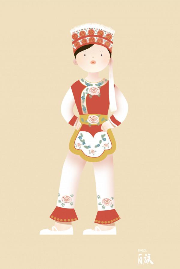 中國各民族傳統服飾｜插畫 簡直不要太可愛（第4期）