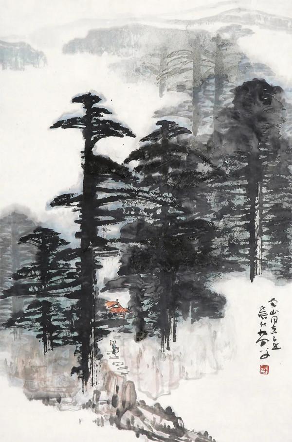 蜀中三傑,李瓊久山水欣賞 蜀中三傑,李瓊久山水欣賞