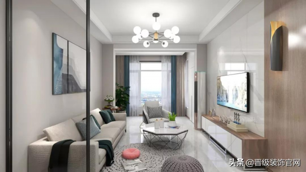 廣廈綠園98平北歐風格設計：清淺時尚，構思家的溫馨情愫