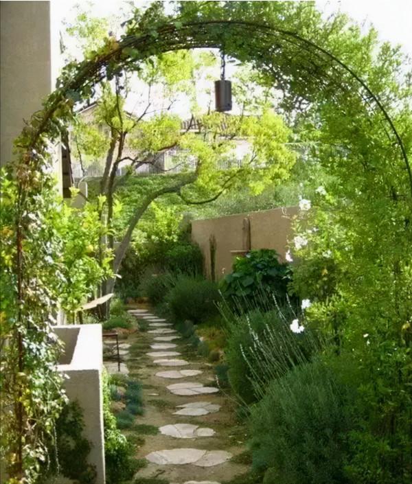 美麗的花園小徑