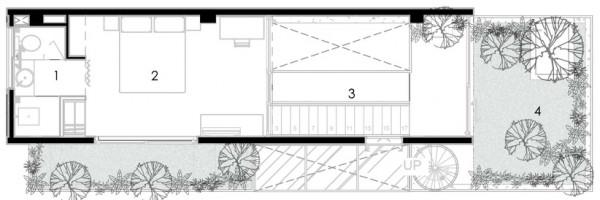 與綠色和光明為伍，當混凝土遇上花園，創造出明亮通透的生活環境