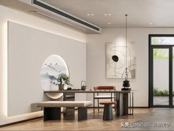 別墅案例｜以現代極簡美學打造中式風的居所，展現獨特的美