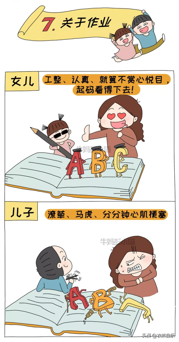 兒子和女兒的差別有多大?這20張圖太真實了 兒子和女兒的差別有多大?這20張圖太真實了