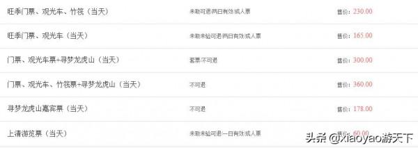 全國5A級旅遊景區最新門票價格及優惠政策（江西篇）