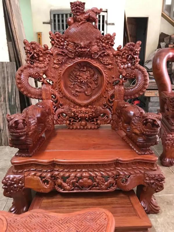 九龍八馬寶鼎沙發、緬花毛胚、佳品