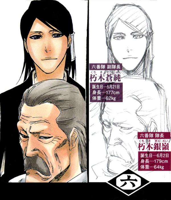 《境界》（死神）百年前護廷十三隊正副隊長資料