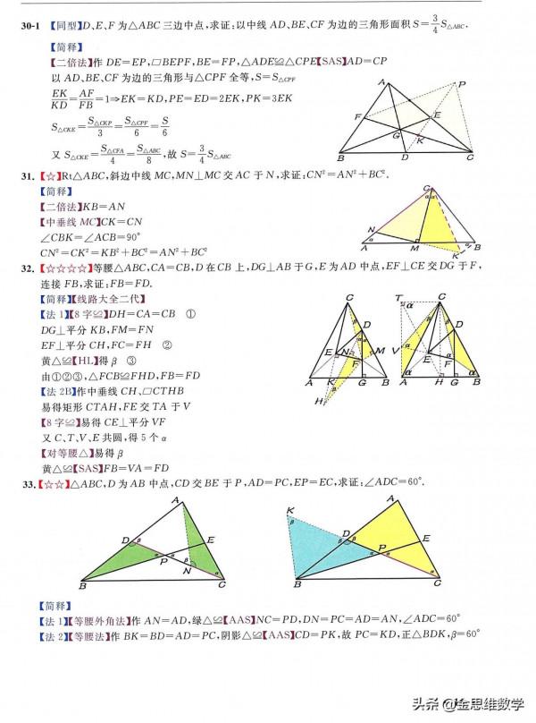 初中幾何神書——幾何資料中的頂流，內容和顏值齊飛