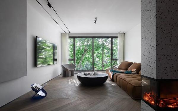 140㎡現代極簡，沒有繁雜的設計，樸素的元素，營造低調高階感