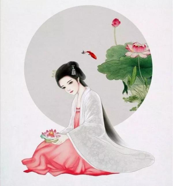 世上最美的，一是女子，一是文字。”