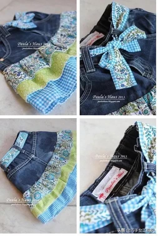 孩子的衣服不用買，幾條舊牛仔褲改造，穿都穿不完！（附教程）