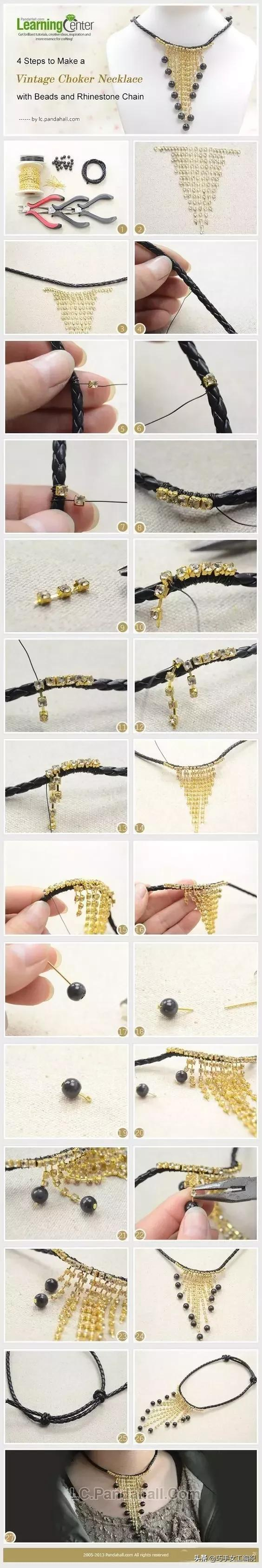 34種串珠飾品教程，收藏了