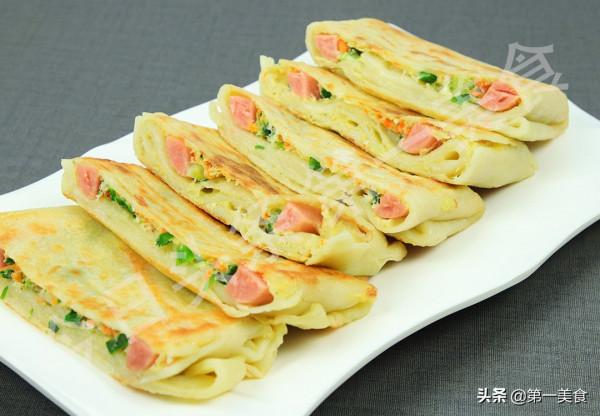 分享6道營養早餐做法，一卷一切真美味，有皮有餡有營養，特實用