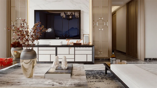 「魯班裝飾」昆明湖湖珀148㎡新中式,原木風的典雅大氣 「魯班裝飾」昆明湖湖珀148㎡新中式,原木風的典雅大氣