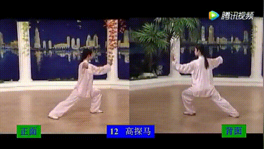 經典套路:24式簡化太極拳正反面演示 經典套路:24式簡化太極拳正反面演示