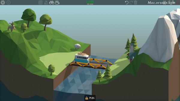 超好玩的模擬建造遊戲:橋樑構造者Poly Bridge Mac中文版 超好玩的模擬建造遊戲:橋樑構造者Poly Bridge Mac中文版