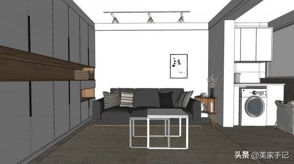 32歲阿姨的窮裝新房火了，大白牆不弔頂，軟裝的力量實在是太強大