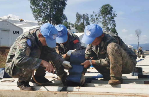 揚藍盔精神，展大國擔當&mdash;&mdash;中國第25批赴剛果（金）維和工兵分隊春節期間堅守施工一線