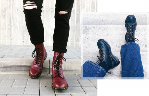 馬丁靴的30個穿搭示範，可甜可鹽，時髦炸了