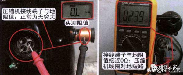 空調壓縮機原理及引線端子測量方法 空調壓縮機原理及引線端子測量方法