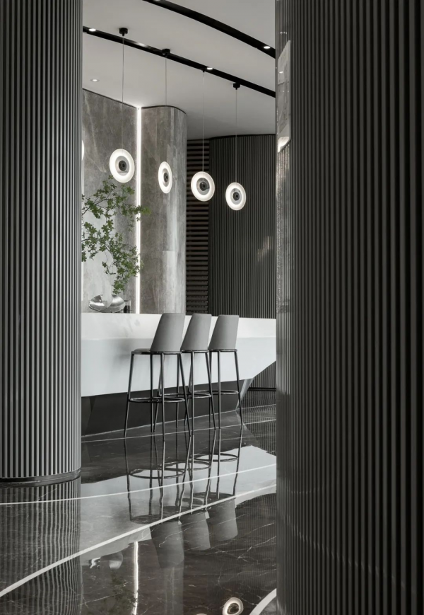 1900㎡售樓處全用灰色大理石，簡直不要太高階