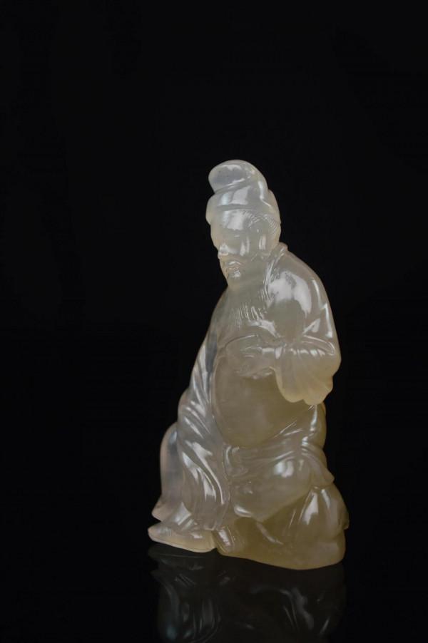 壽山石擺件 名貴品種 荔枝洞石 李白醉酒 收藏