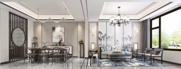 400㎡新中式別墅，山水墨韻，自在安然