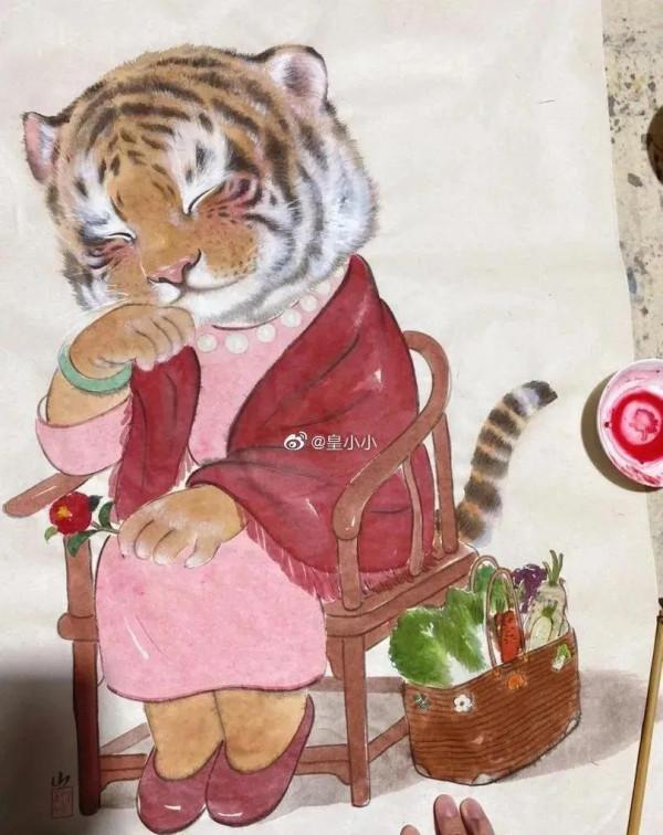 虎年萌虎的生活圖欣賞