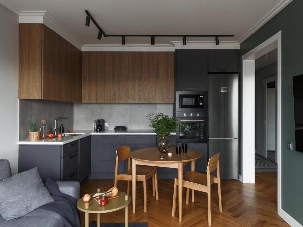 新婚夫妻84㎡的家，空間色彩各不同新潮又有高階感，18㎡露臺超爽