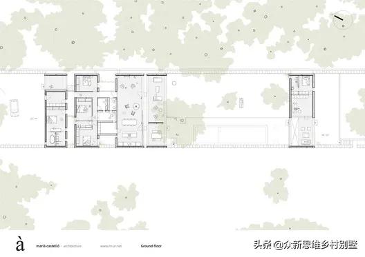 房屋中有花園，花園中有房屋-花園與房屋共生的別墅