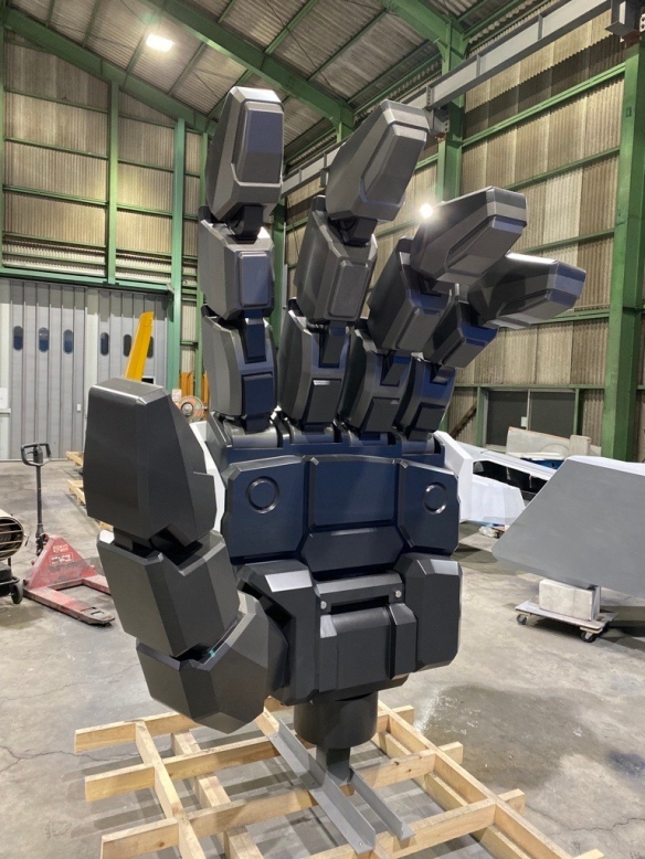 日本福岡高達“上頭”儀式：是目前已立像的最高高達