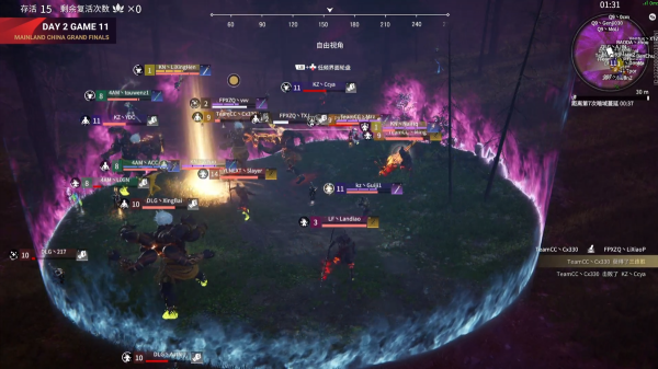 永劫無間預選賽決賽：梅花樁KZ獨狼秀翻全場 ASE天海雙抓擊潰對手