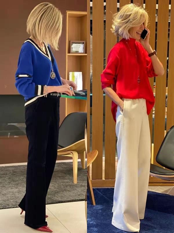 毛衣+短靴，毛衣+尖頭鞋，才是40+女人該有的冬季打扮，時尚浪漫