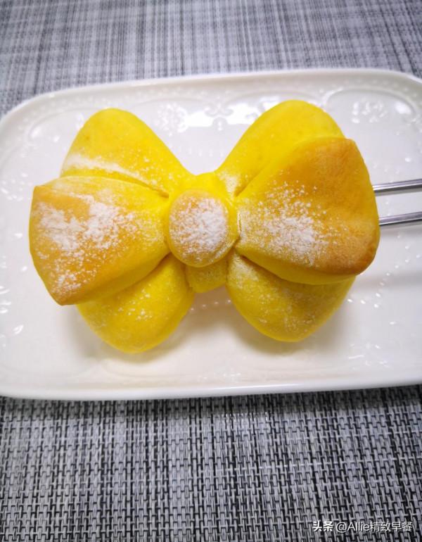 用南瓜做蝴蝶結麵食，有詳細圖解，治癒挑食的女寶寶，寶媽學起來