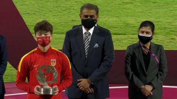 官方：中國女足門將朱鈺被評為本屆女足亞洲盃最佳門將