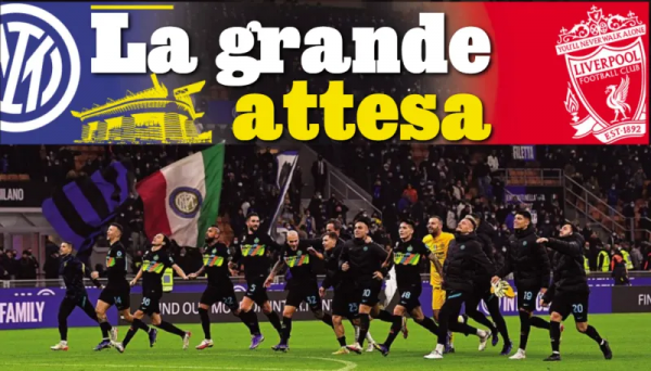 國米vs利物浦的球票售罄，米利托和塞薩爾作為特邀嘉賓觀戰