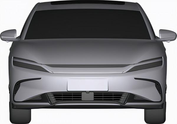 新款比亞迪漢EV專利圖曝光 外觀進行小改 新款比亞迪漢EV專利圖曝光 外觀進行小改