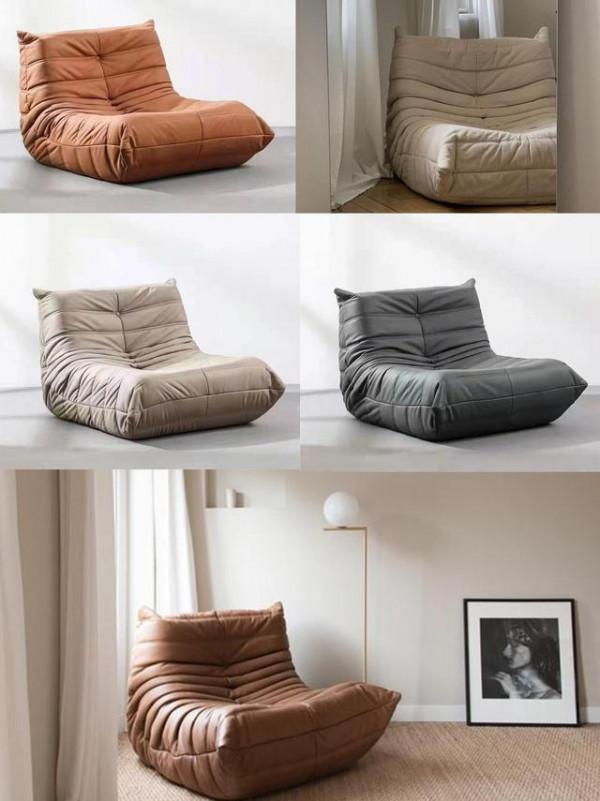 米構MIGOU｜沙發界的天花板，毛毛蟲懶人沙發之魔幻漸變美學