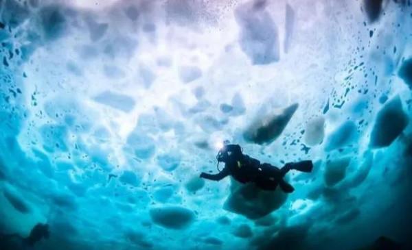 貝加爾湖藍冰絕美風景