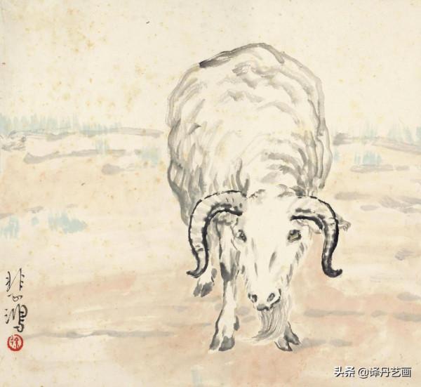 著名藝術家徐悲鴻唯一的一套十二生肖冊頁作品欣賞