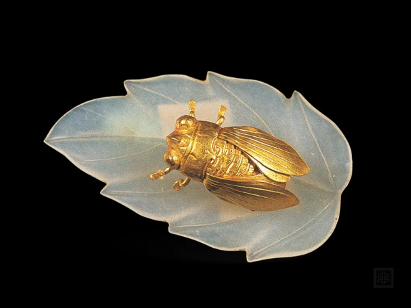 館藏國寶 | 南京博物院八大鎮館之寶，金蟬玉葉形神畢肖