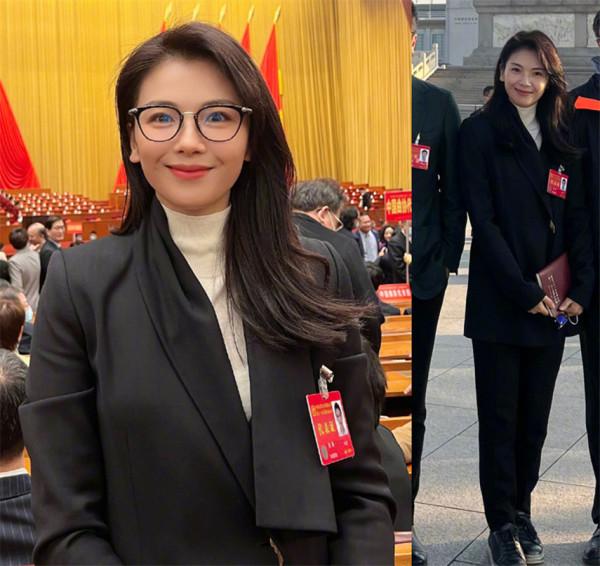 明星開會穿什麼？劉濤正裝一身正氣，佟麗婭穿2萬+外套搭配樸素
