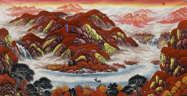 國畫八尺山水喜歡的自己挑選