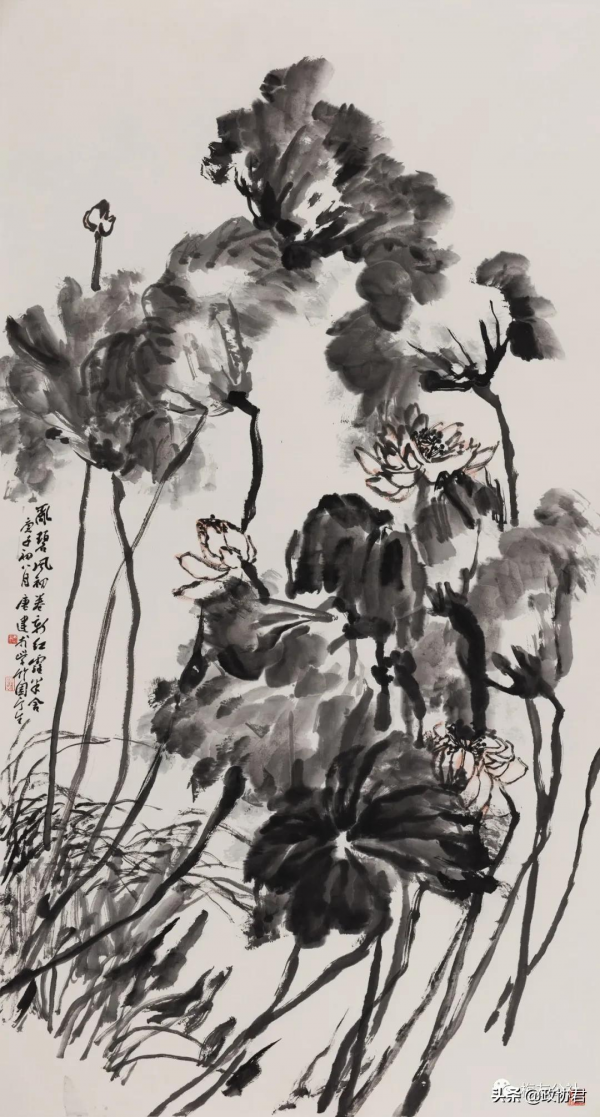 竹對芙蕖兩相幽——唐建荷花寫生 竹對芙蕖兩相幽——唐建荷花寫生