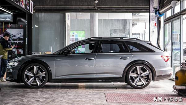 奧迪A6all road改裝大寶劍輪轂，黑化一下更驚喜