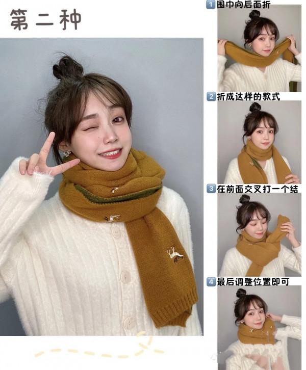 秋冬必不可少的長圍巾,“六種系法”簡單又好看,很實用 秋冬必不可少的長圍巾,“六種系法”簡單又好看,很實用