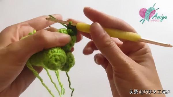 用零線就把蔬菜水果鉤得如此逼真，比新鮮的還要美