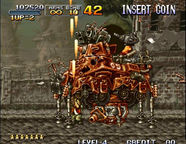 《合金彈頭》腦袋一熱將坦克扔了出去,爆炸威力卻超乎想象 《合金彈頭》腦袋一熱將坦克扔了出去,爆炸威力卻超乎想象