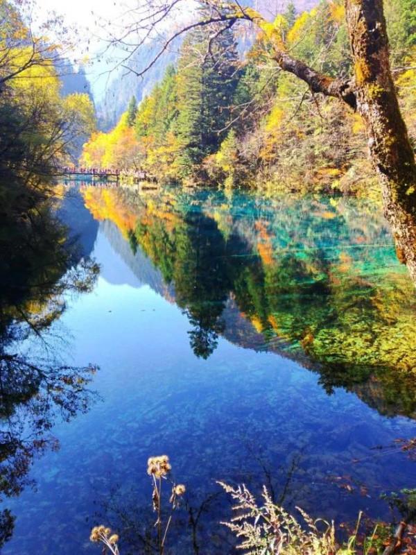 地震前的九寨溝 地震前的九寨溝