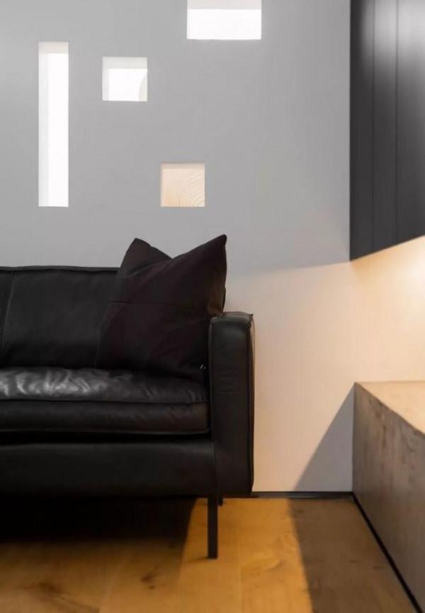 75平單身公寓，採用高差錯層的方法，創造不一樣的空間